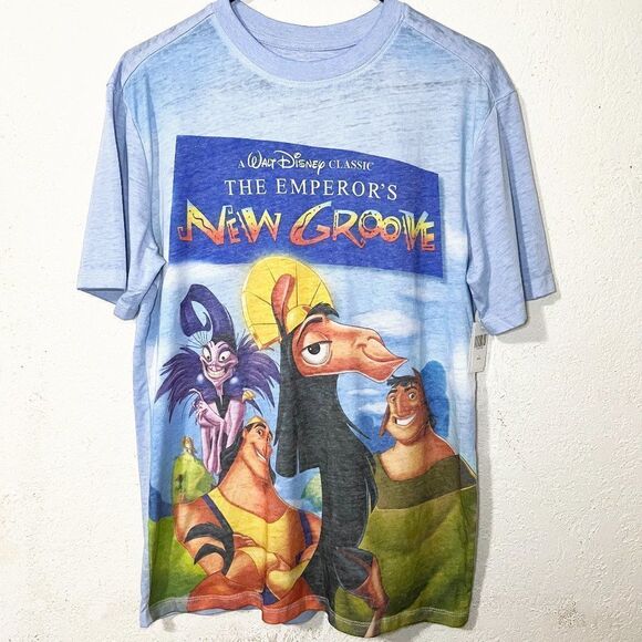 Disney Parks The Emperor's New Groove VHS Cover Unisex Shirt NWT - Picture 2 of 7